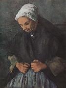 Old Woman with a Rosary Paul Cezanne